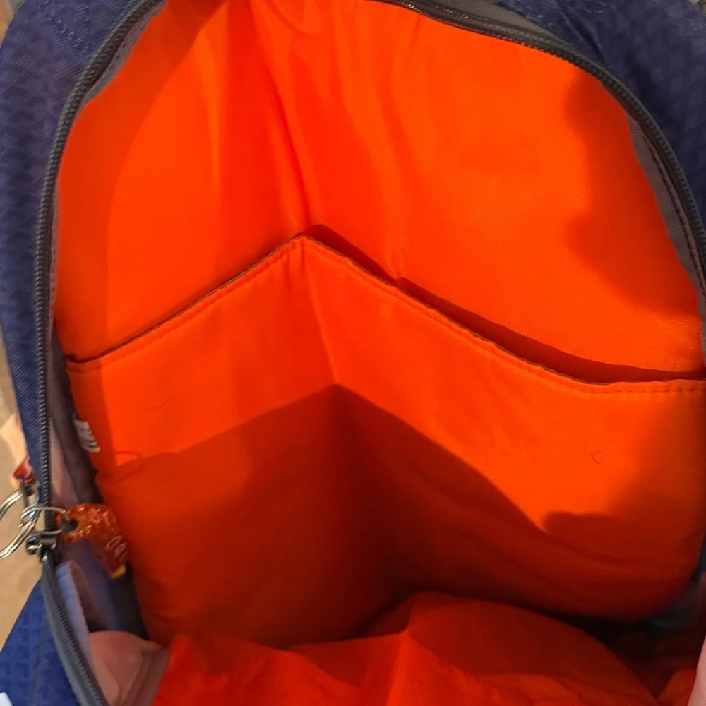 MENS UNDER ARMOUR BACKPACK ORANGE AND BLUE